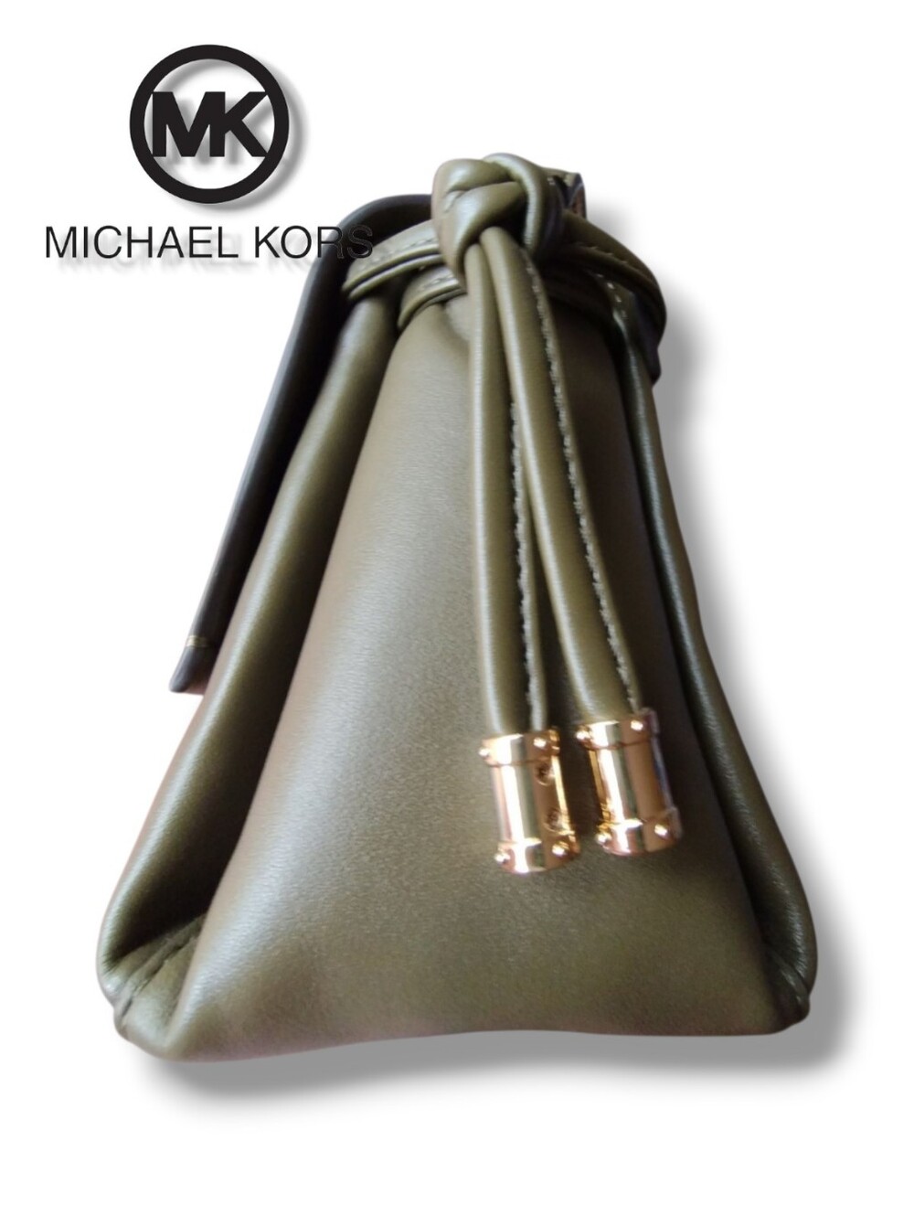 MICHAEL KORS Pearl Vegan Leather Magnetic Flap Two Way Shoulder Crossbody Bag - Picture 6 of 16